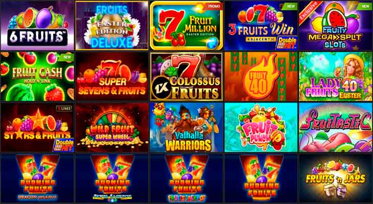 Фруктовые игровые автоматы в онлайн казино